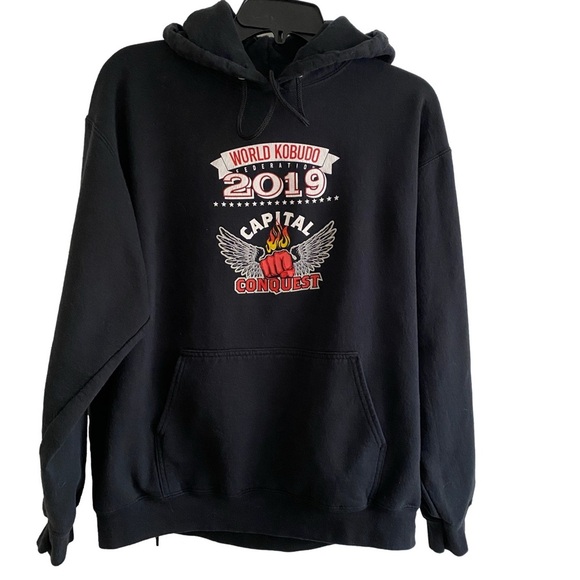 Other - World Kobudo Federation 2019 Capital Conquest Hooded Sweatshirt Hoodie Size L